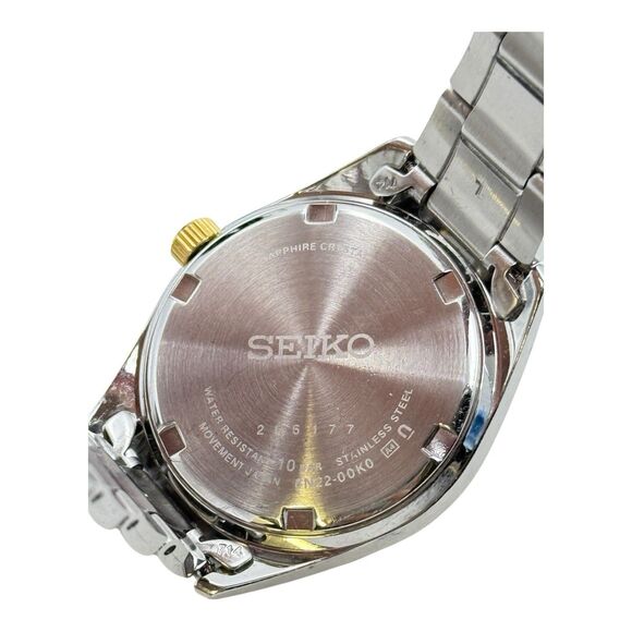 Seiko 6N22-00K0 2 Tones Gold Silver Quart Womens Watch - Picture 6 of 7